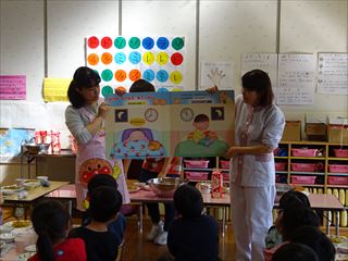 栄養教諭による食育<br> 「早寝・早起き・朝ごはん」｜学校法人 四ツ小屋幼稚園 幼保連携型認定こども園 四ツ小屋